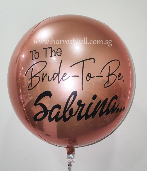 To The Bride To Be Customize ORBZ Balloon